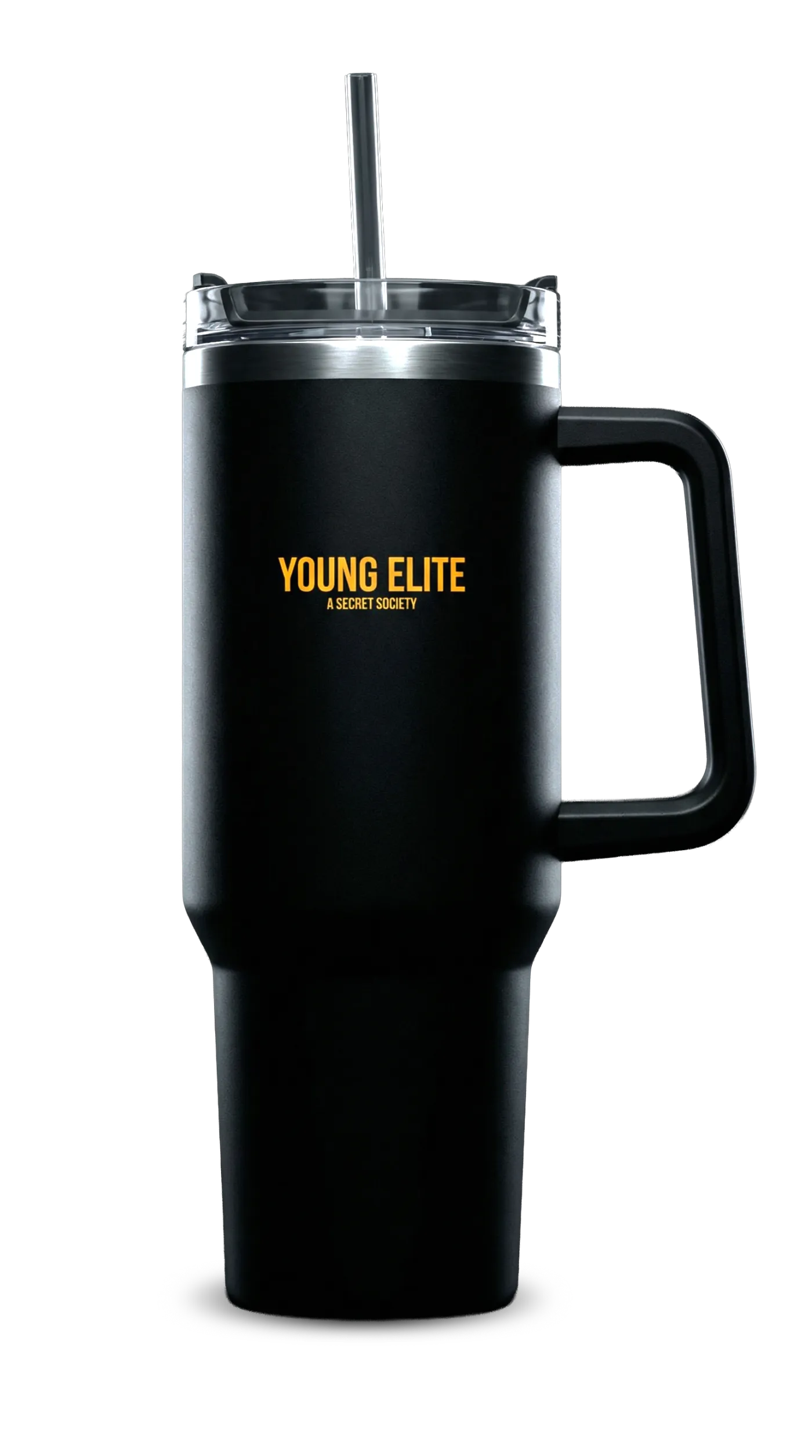 Tumbler drinkbeker met gegraveerd logo voor Young Elite