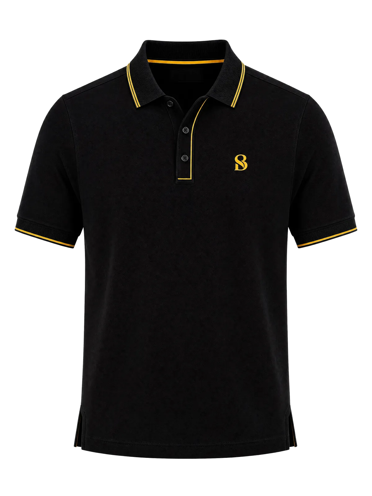 Zwarte polo met logo